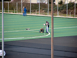 Neubau eines Kunstrasen-Sportplatz auf der Mettnau Herbst/Winter 2006