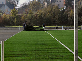 Neubau eines Kunstrasen-Sportplatz auf der Mettnau Herbst/Winter 2006