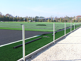 Neubau eines Kunstrasen-Sportplatz auf der Mettnau Herbst/Winter 2006