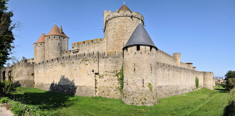 Blick auf die Sd-Ost
                                          Ecke von Carcassonne