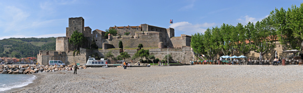 An der Hafenpromenade von
                                          Collioure, Roussillon,
                                          Sdfrankreich