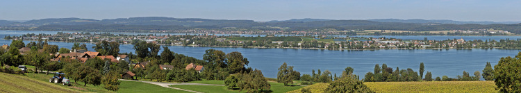 Blick von oberhalb
                                          Schloss Arenenberg auf die
                                          Reichenau