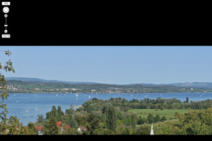 Blick von oberhalb
                                          Wallhausen über den
                                          Überlingersee des Bodensee